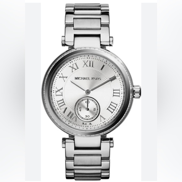 Michael Kors Skylar- Silver Dial - Silver Steel Strap Watch For Women - MK5866 - Picture 1 of 7